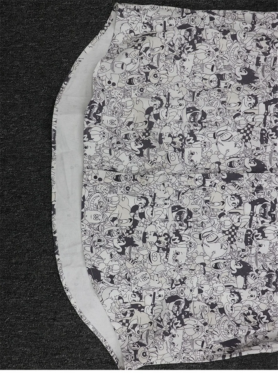 

2021ss VETEMENTS Cartoon Shirt Men Women 1:1 High-Quality Full Graphic Pattern Vetements Shirts VTM Blouse men clothing