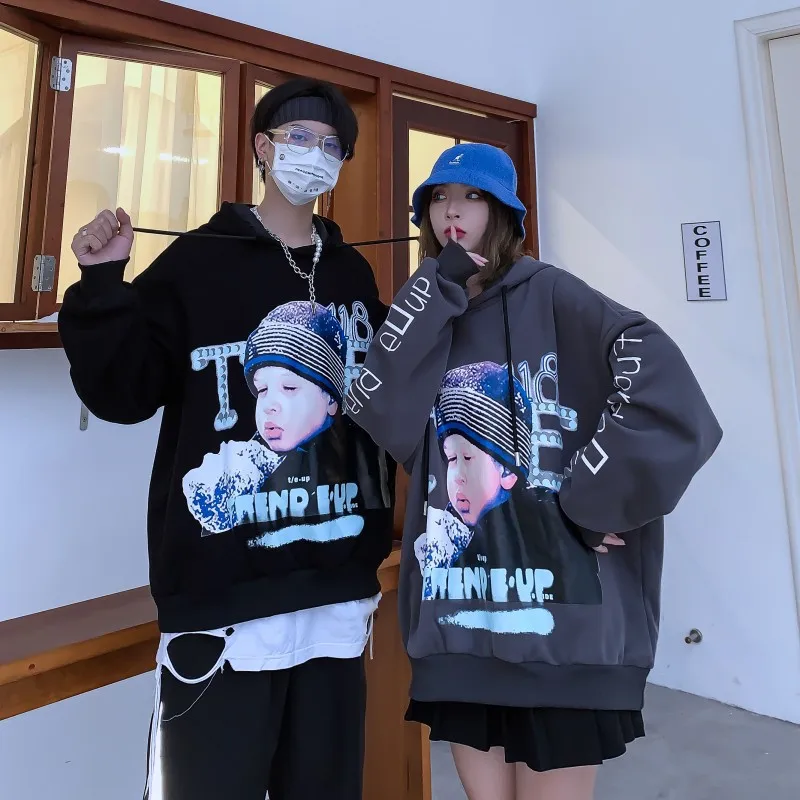 

Fall / Winter 2020 Thick Warm Clothes College Hoodie For Men And Women Hip Hop Hoodied Sweatshirts Lovers Clothing