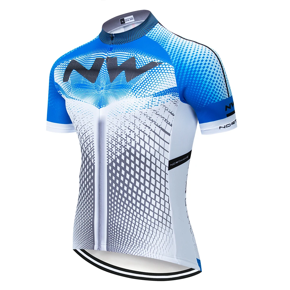 Cycling jersey NW Мужская велосипедная Футболка Летний комплект с короткими рукавами одежда для велоспорта Ropa Ciclismo быстросохнущая 19d велосипед комбинезон - Цвет: Cycling jersey