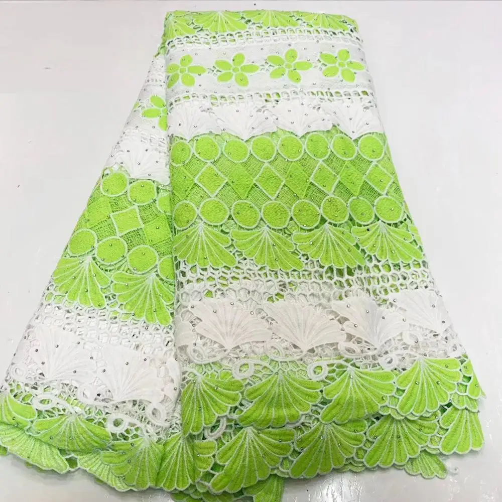 Тюль гипюр швейцарский растворимый в воде кружевной материал африканском стиле