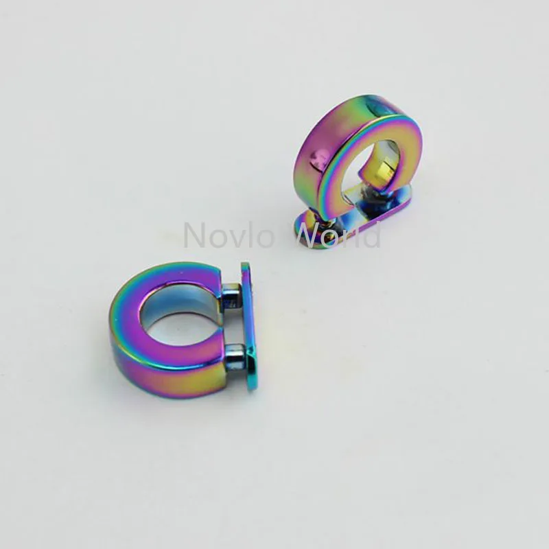 Металлическая Радужная фурнитура для сумок/сумок застежка с кисточкой и крышкой