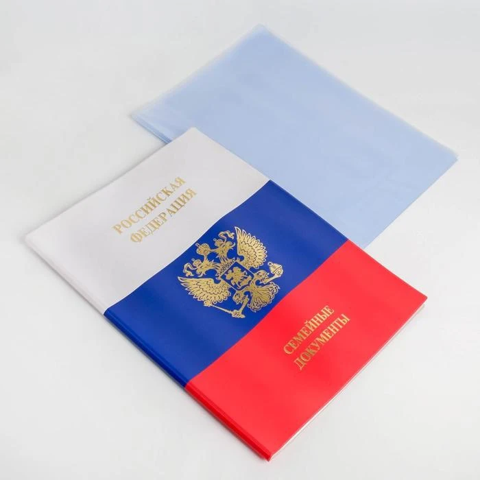 Папка для документов кожзам Российская федерация. Семейные документы 12 файлов 4