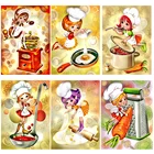 5D DIY наборы для алмазной живописи Кук девушка полная круглая дрель картина рукоделие Алмазная вышивка бисером украшение для дома подарок