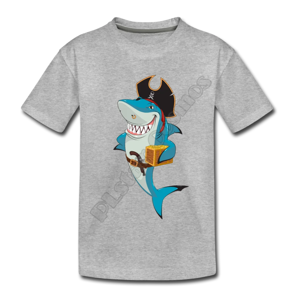 

Shark Pirate Cartoon Kids T-Shirt 3D All Over Printed Kids t shirts Boy For Girl Funny Animal Summer Short Sleeve 03