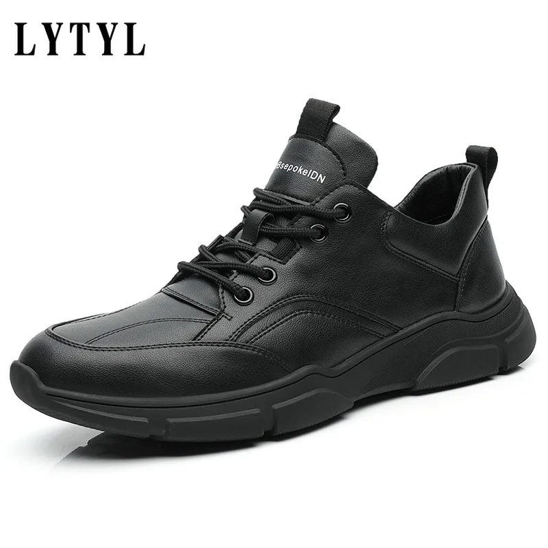 

Мужские повседневные кроссовки, модная кожаная мужская обувь, удобная Белая обувь на шнуровке, Мужские Мягкие прогулочные туфли на плоской ...