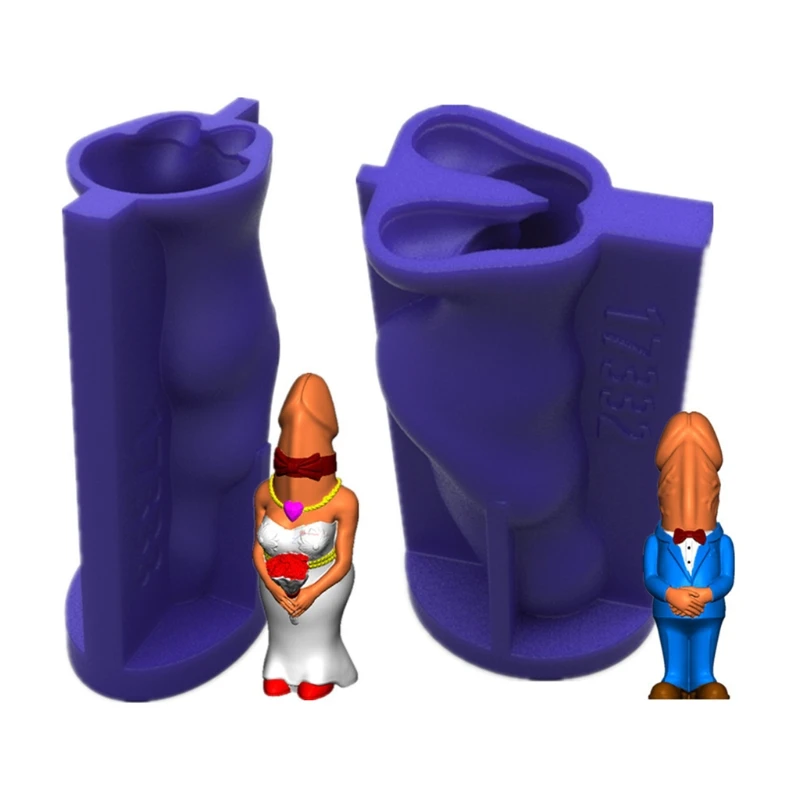 2 шт., Забавные свечи для пениса, эпоксидная смола, форма, пластырь для ароматерапии, силиконовая форма «сделай сам»