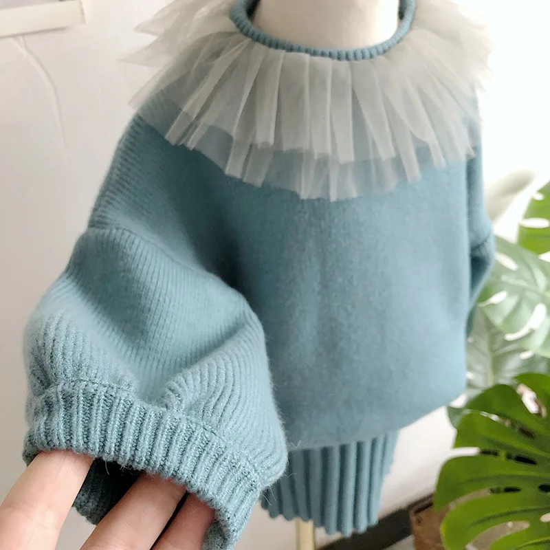 Детский свитер модная осенне зимняя детская одежда новый вязаный комплект с