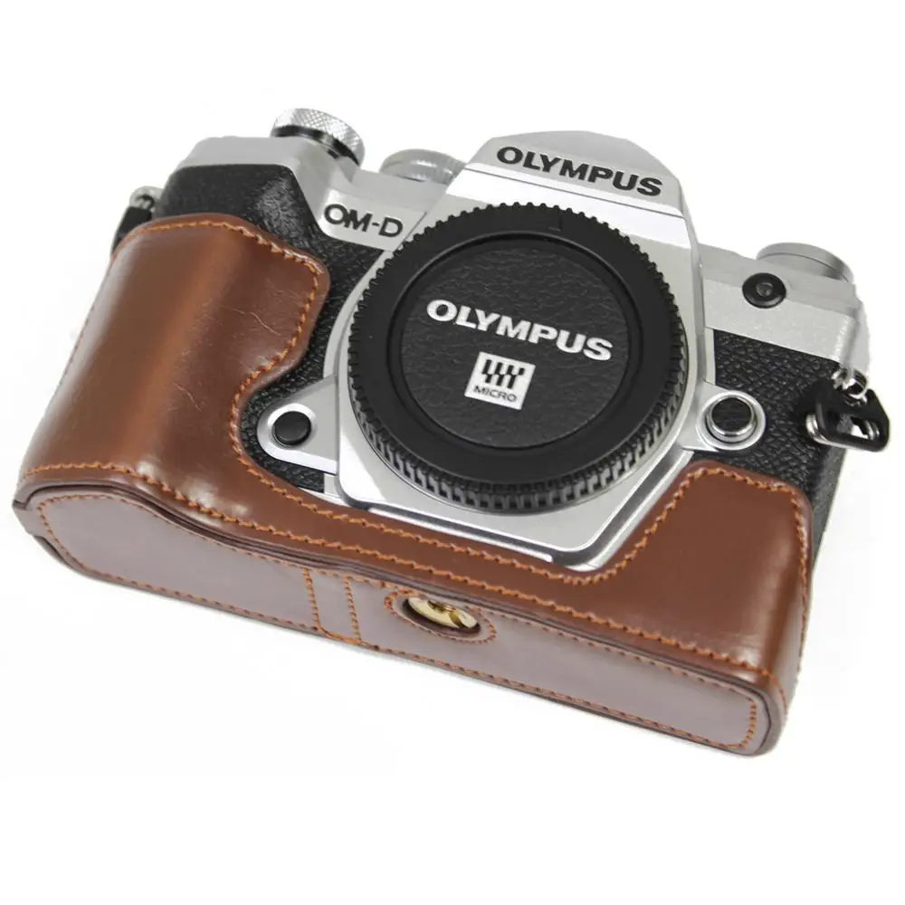 Задняя крышка для Olympus OMD EM5 III из искусственной кожи Mark MK3 | Электроника