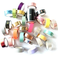 a lot of hot stamping neon pure colors washi paper masking tape for scrapbook diary household phone laptop decorations
