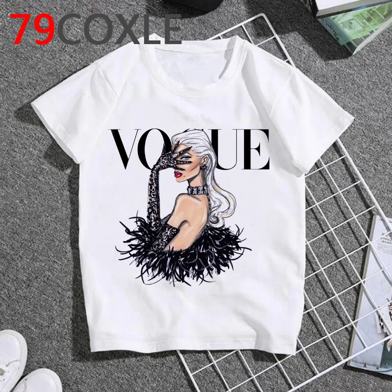 Kawaii/Новинка Детская одежда принцессы Летний топ с героями мультфильмов Одежда