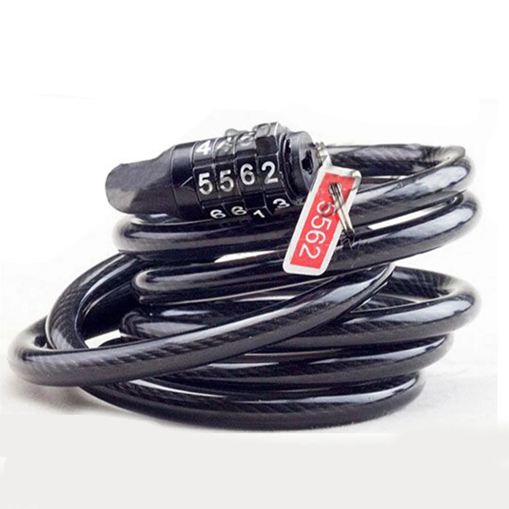 4 Digit Cycling Heavy Duty Cable Combination Password Bike Bicycle Lock Hard Coded | Спорт и развлечения