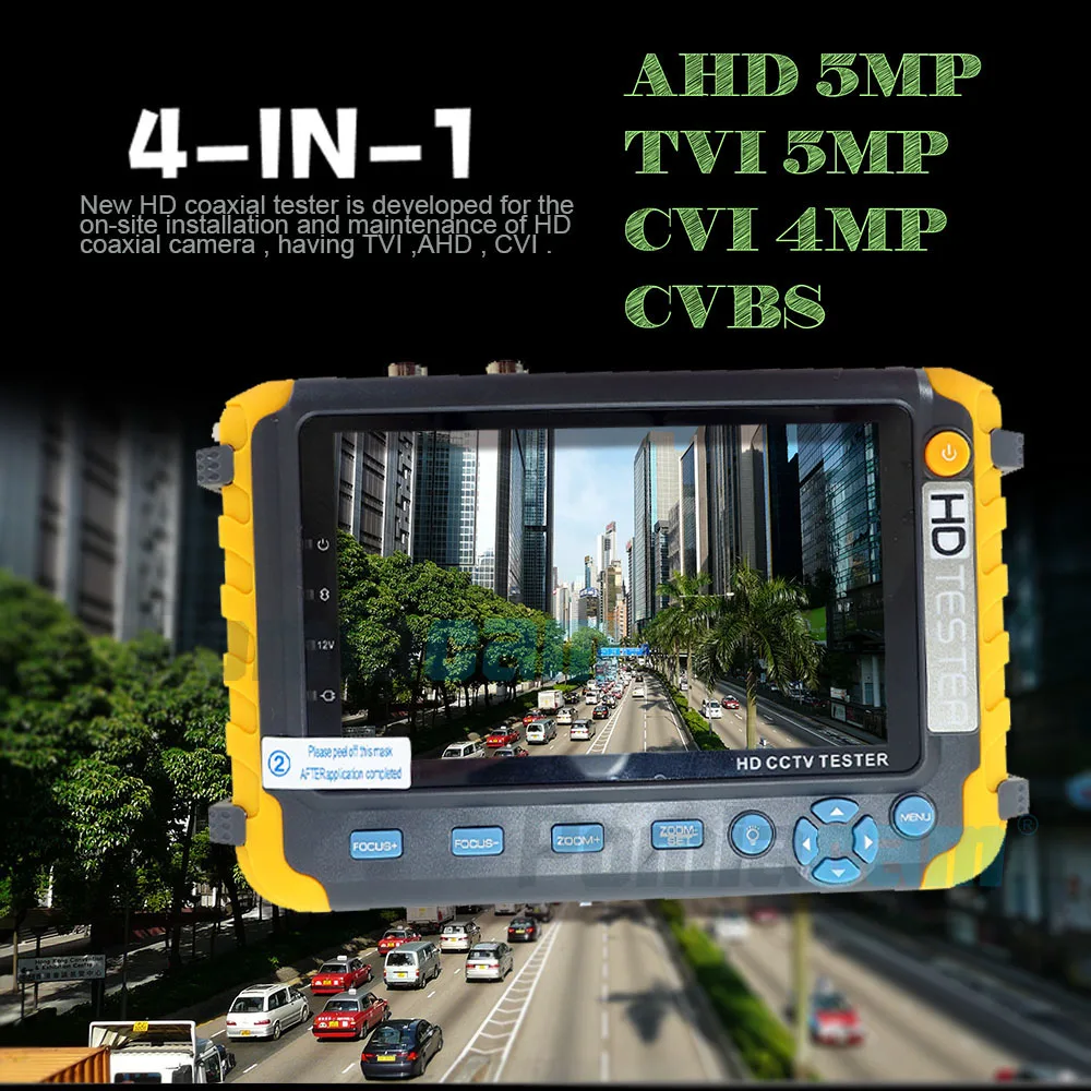 IV8W CCTV монитор 5MP AHD CVBS TVI 4MP CVI камера тестер все в одном Поддержка PTZ RS485 UTP кабель