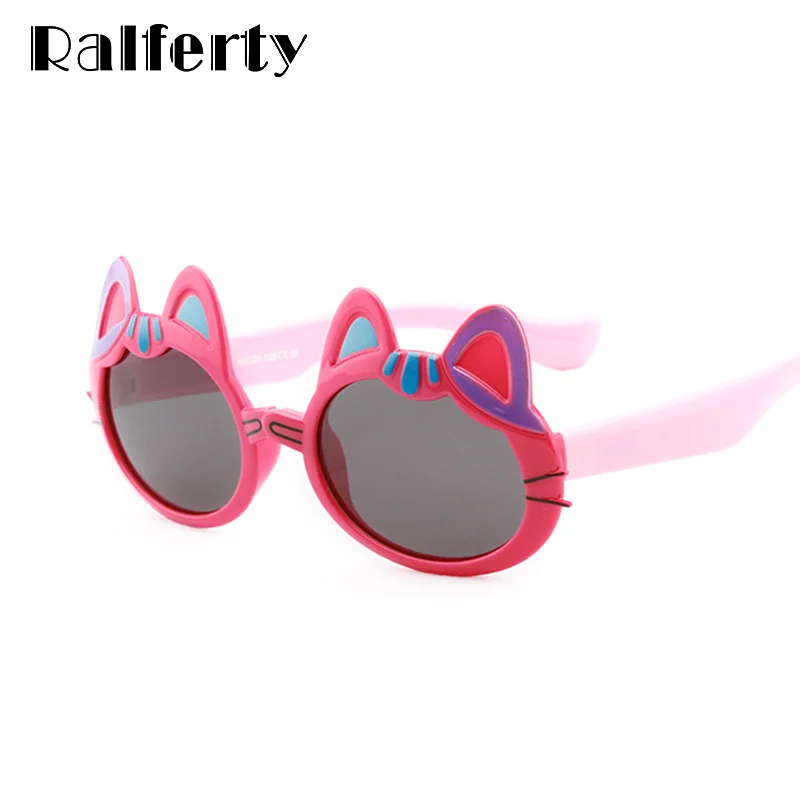 Небьющиеся детские солнцезащитные очки Ralferty поляризационные UV400 с милыми
