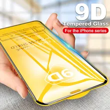 10 Pcs 9D Full Cover Tempered Glass For IPhone 13 Pro Max 12 11 Screen Protector For iPhone X XS Max XR 7 8 Plus Protective Film