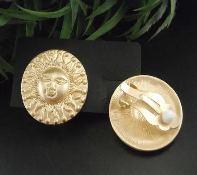 Женские серьги клипсы геометрической формы в стиле ретро|stud earrings|brinco punkearrings earring |