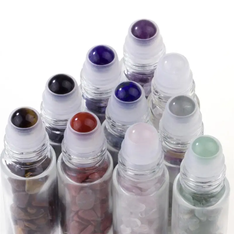 

10pcs Creative Roll-On Bottles Essential Oil Containers Cosmetic Tubes for Women Girls Students 10ml