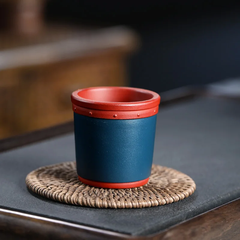 

Two yixing undressed ore violet arenaceous master cup manual sample tea cup double color master cup 150 cc