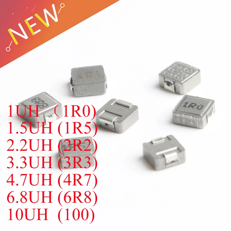 10 шт. индукторы 0420 встроенных индукторов 1UH 1.5UH 2.2UH 3.3UH 4.7UH 6.8UH 10UH 1R0 1R5 2R2 3R3 4R7 6R8