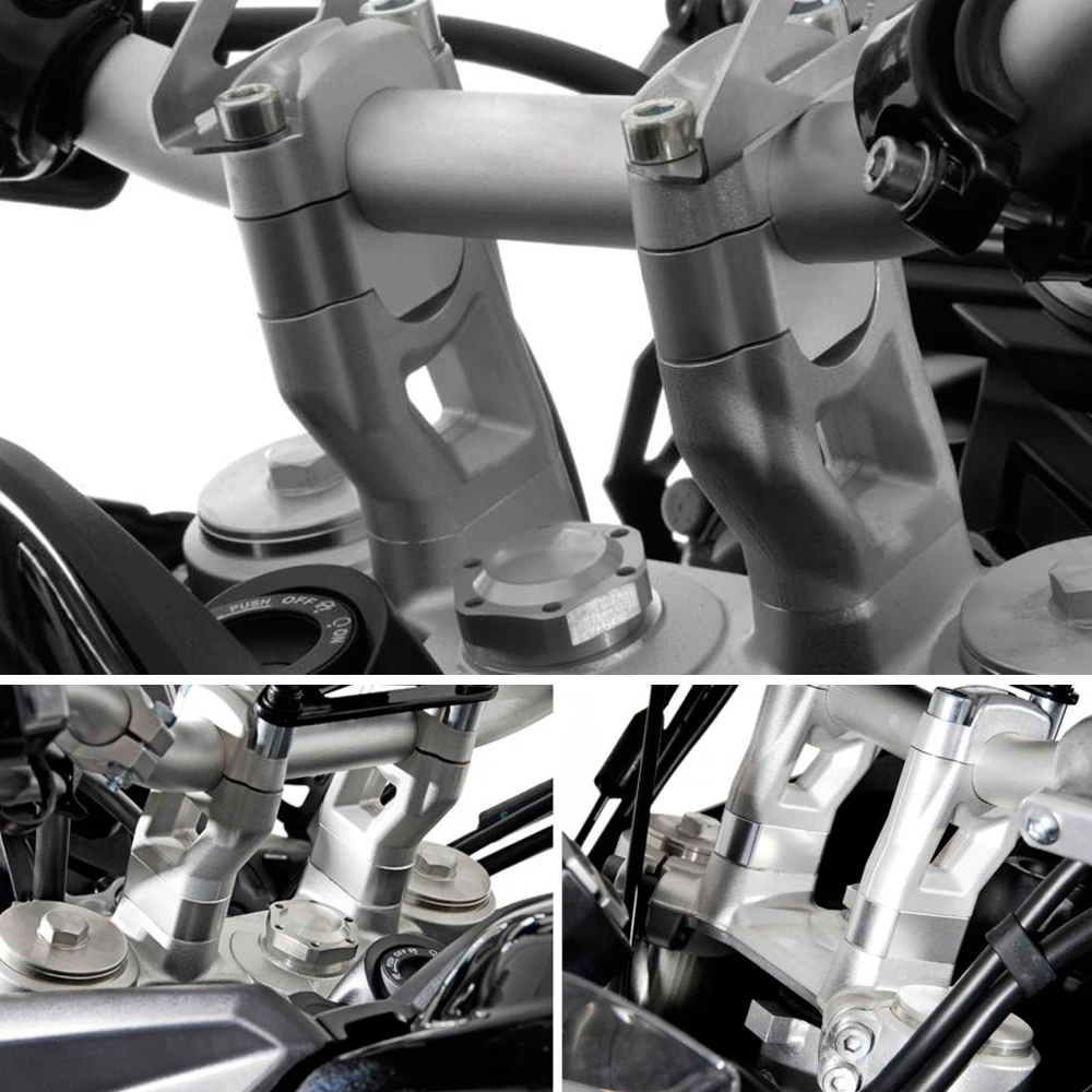 НОВЫЙ TIGER 800 Tiger Подъемник руля мотоцикла Задний зажим для XC/XCX/XCA Серебристый