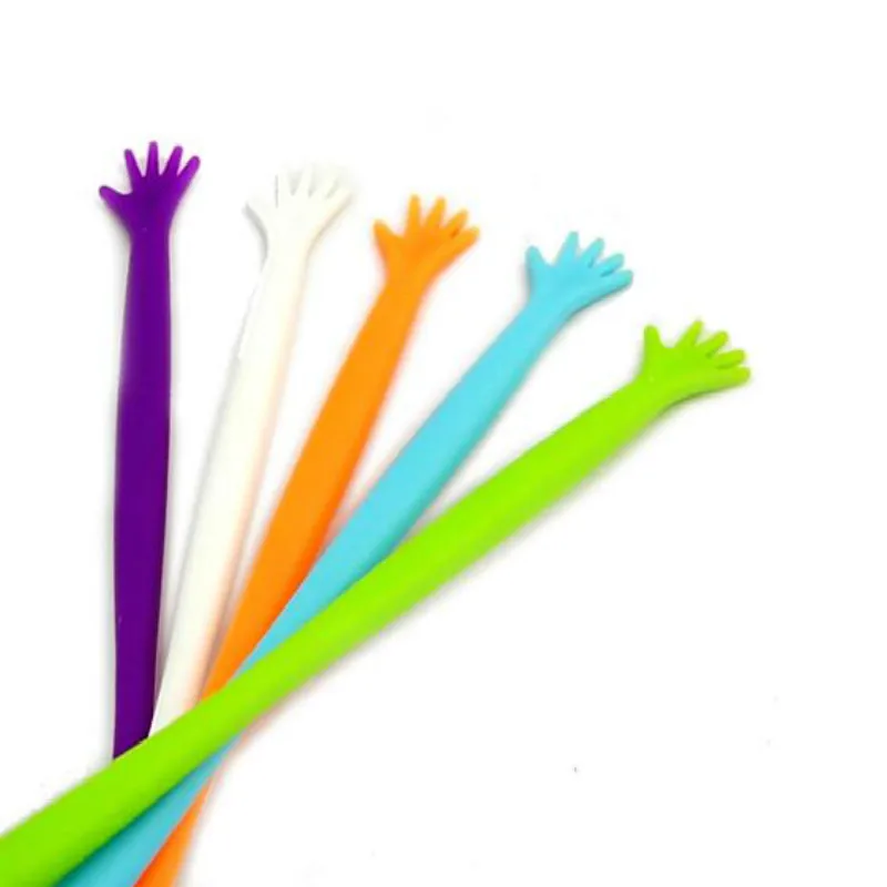 

Bar Tools PE hand shape Cute Cocktail Drink Mixer Bar Puddler Muddler Stirring Mixing Ladle Stirrer Swizzle Sticks 20 pcs/lot