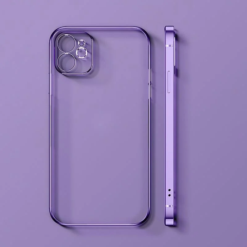 

Funda De Teléfono Suave Para For IPhone, Carcasa Trasera Transparente Para For IPhone 11 12 Pro Max Mini XS Max XR X XS 7 8 Plus