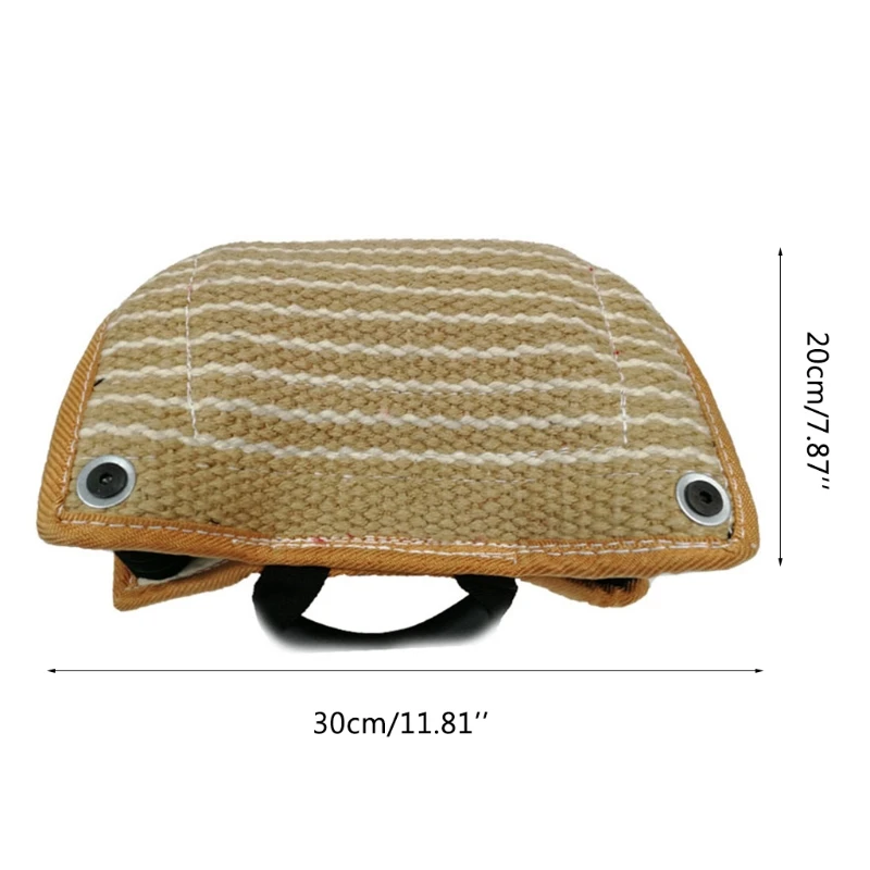 

Dogs Biting Cushion with Handle Dog Training Supplies Made of Coarse Hemp 85DB