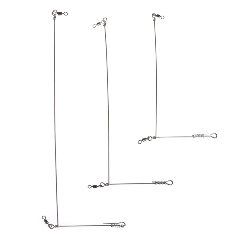 Нержавеющая сталь рыболовный рычаг ветка провода с шарнирным крюком соединитель