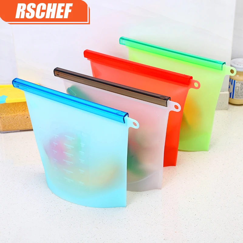 1 шт. многоразовый силиконовый вакуумный мешок герметик упаковочный холодильник