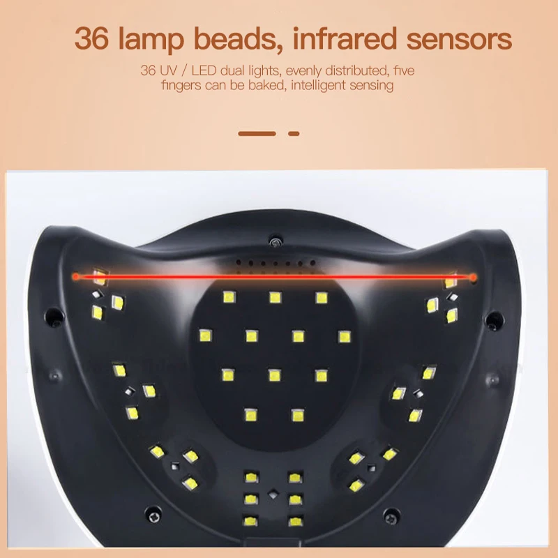 120 Вт Светодиодная лампа для ногтей 36 шт. светодиодная УФ отверждения всех гель