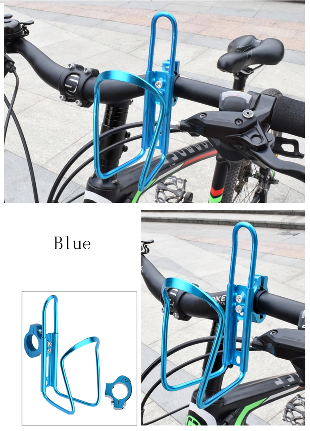 Бесплатная доставка крепление на руль велосипеда мотоцикла из алюминиевого сплава держатель для бутылки и
