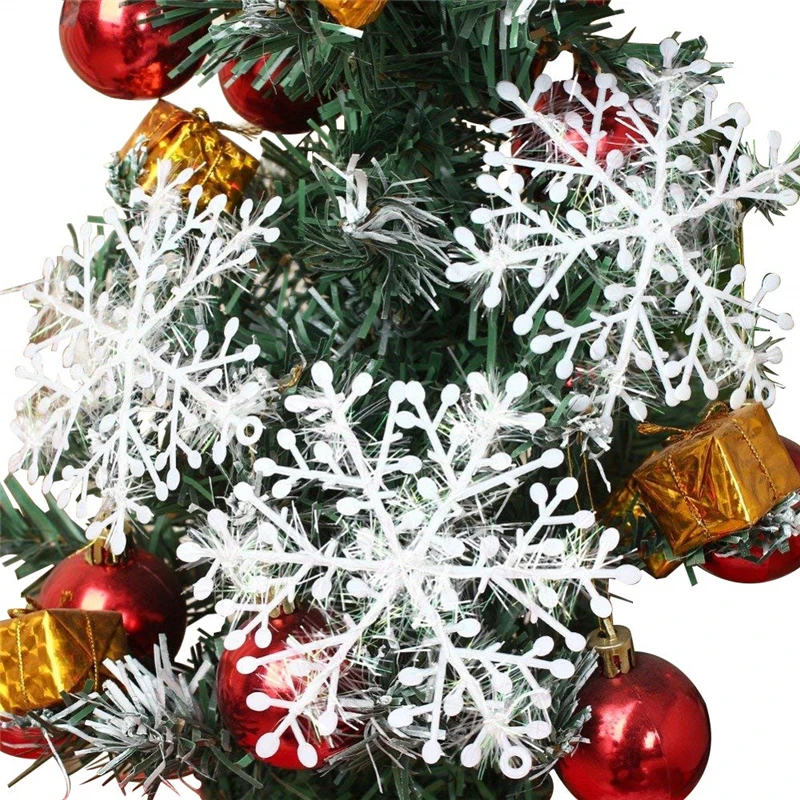 Winter Christmas Hanging Snowflake Decorations Large White Snowflakes for Decoration Home Holiday New Year Party | Дом и сад