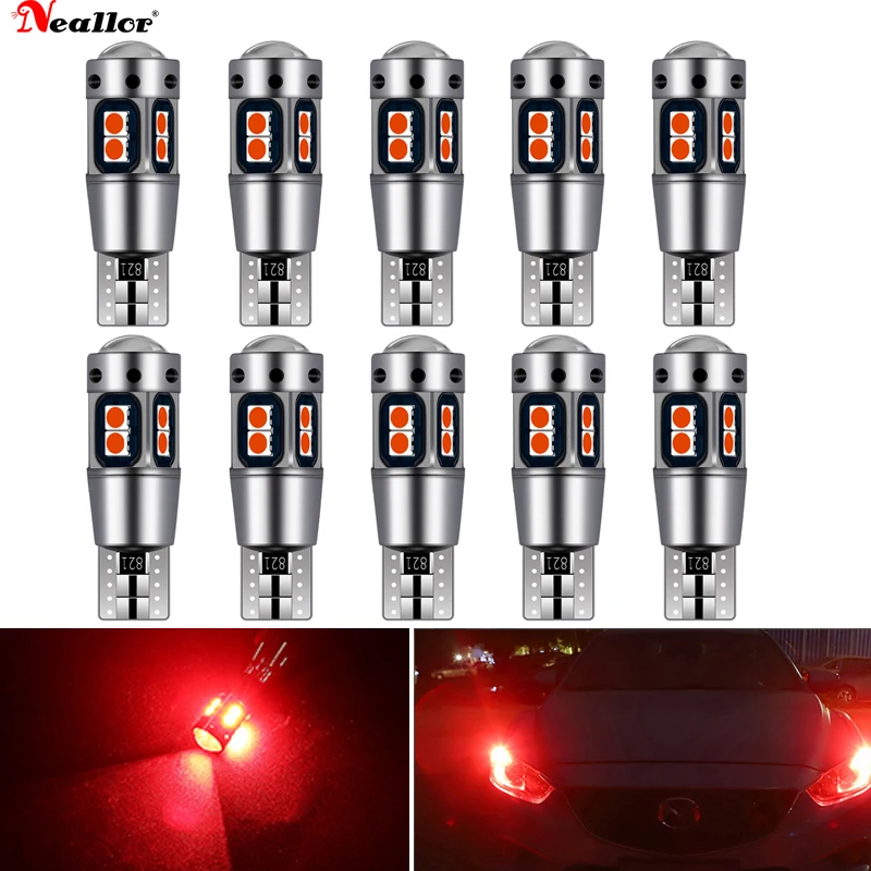 10 шт. CANBUS T10 10smd светодиодный светильник лампы автомобиль без ошибок 3030 12V супер