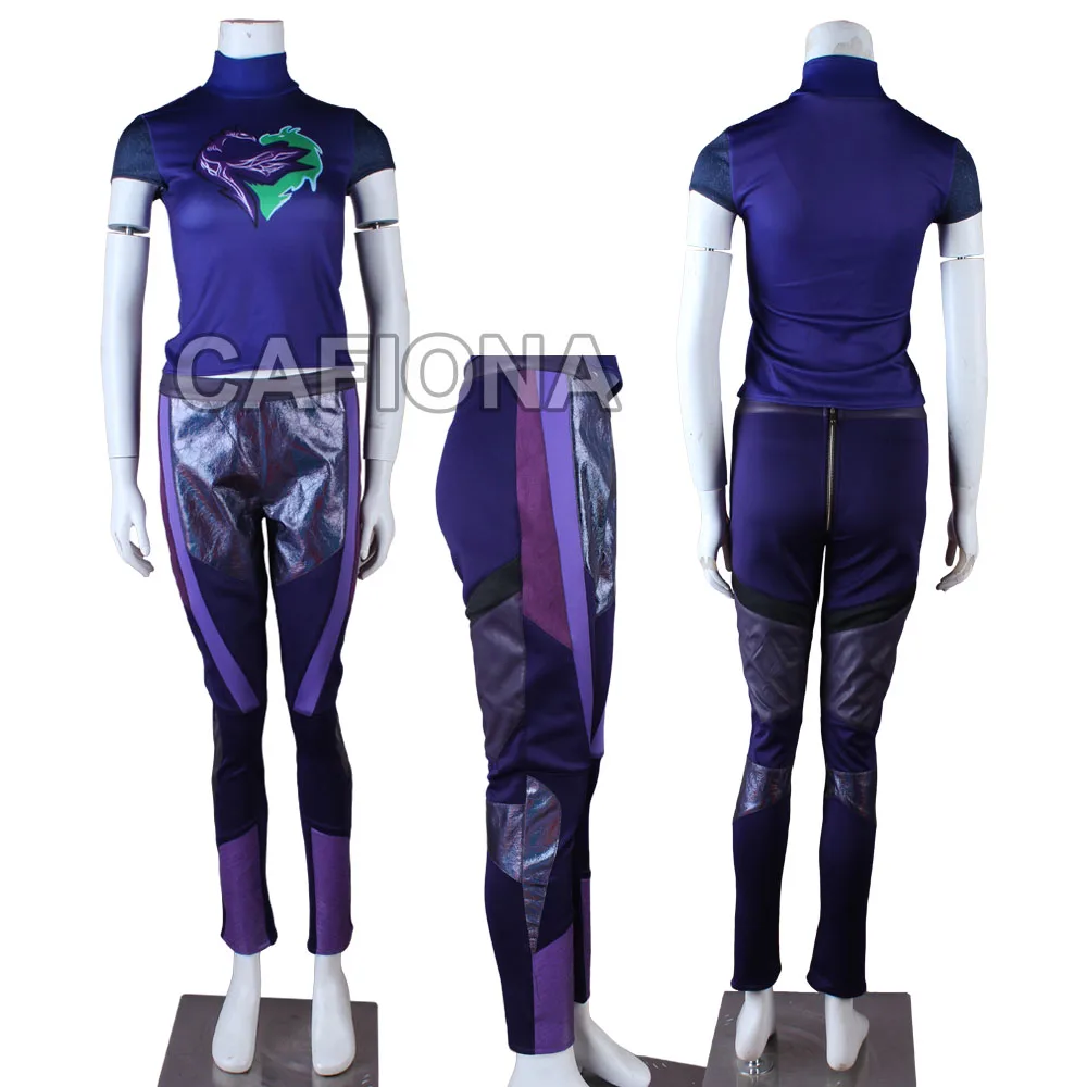 Новинка Наряд для косплея наследники 3 Кожаная куртка в стиле панк на Хэллоуин