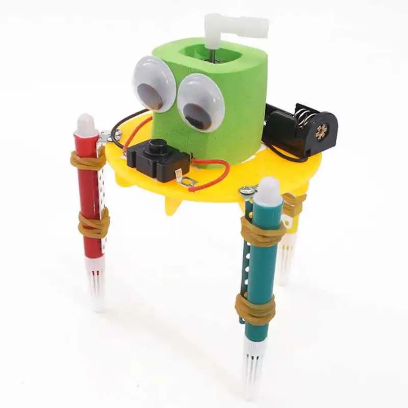 

Children inventions model educational toys for children primary and secondary science experiment doodle robot toy diy assembly