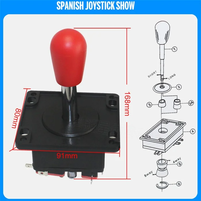YJX 2 игрока аркадная DIY Kit Нулевая задержка USB кодер джойстик в американском стиле 28 мм Кнопка PC Mame Raspberry pi 1 2 3
