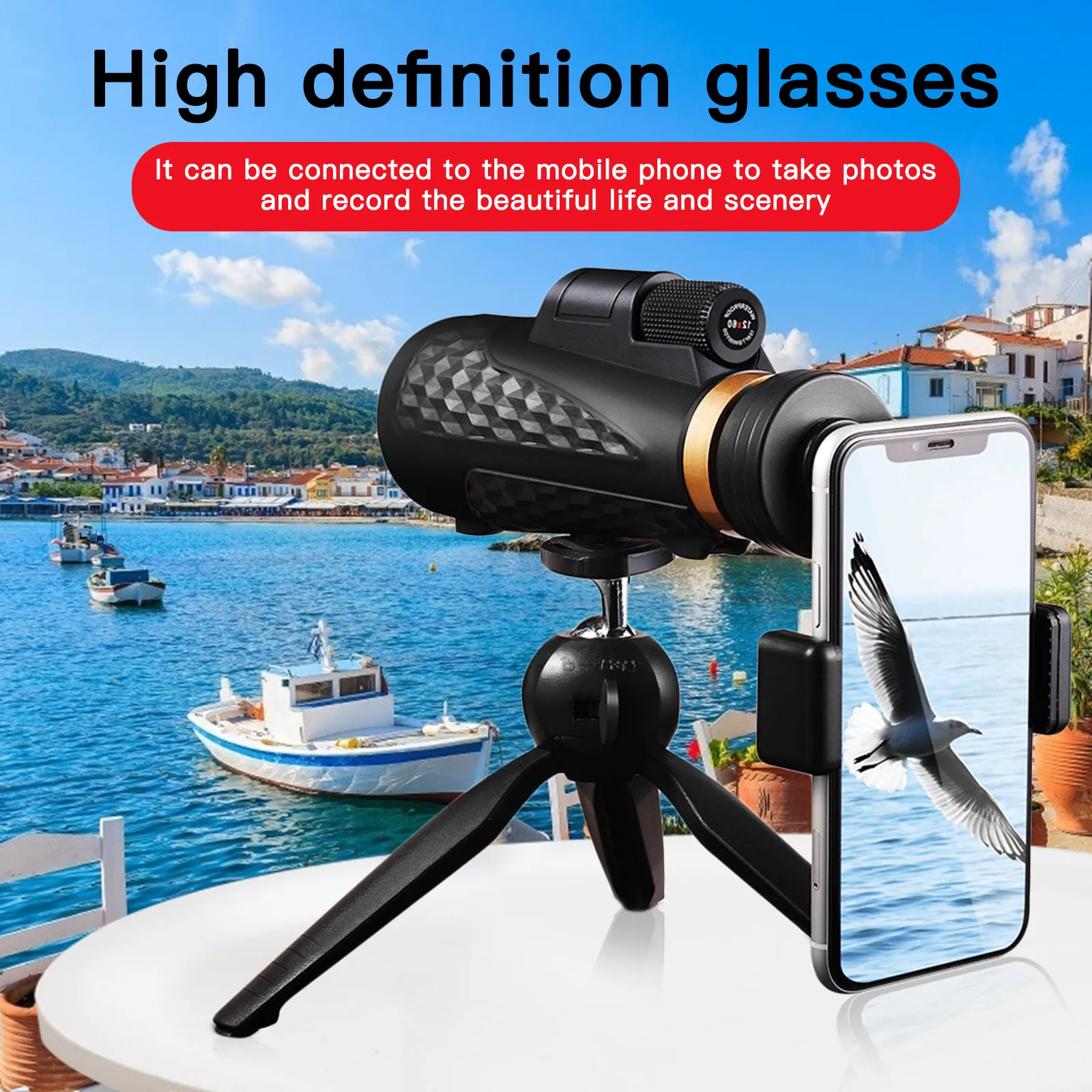 Telescopio Портативный внешний единичный рекламно-информационный материал мини HD