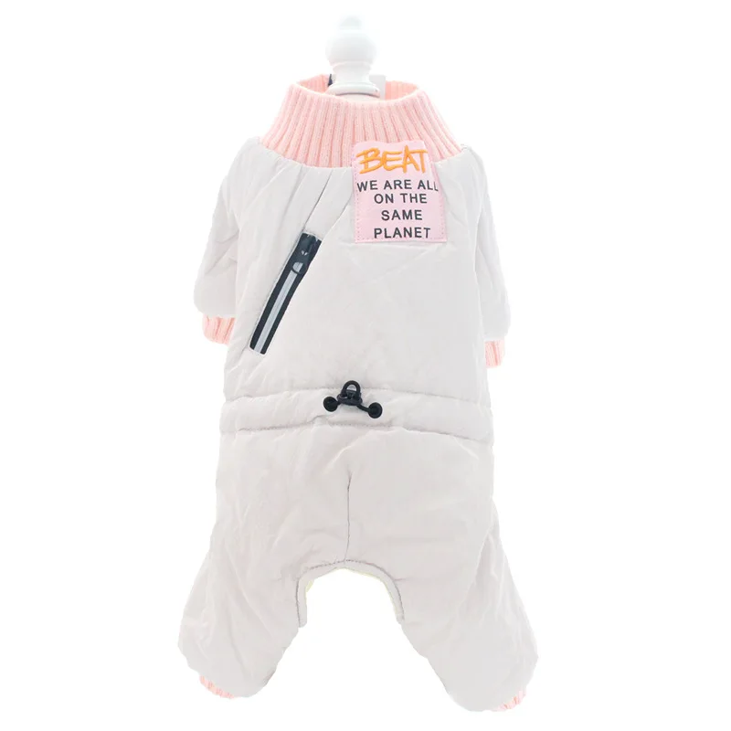 Теплая и плотная одежда для собак Сезон осень зима Mascotas Ropa Цвет розовый