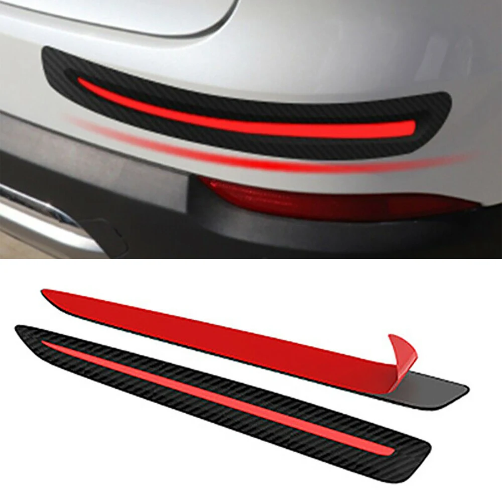 

2pcs Auto Exterior Parts Car Bumper Rubber Seal Strips Protector Sticker Roof Sealing Strip Insulation Styling Accessories New