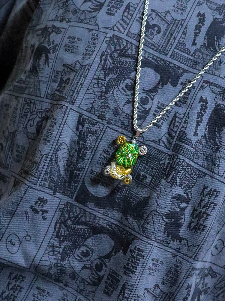 

Men And Women Personality Sweater Necklace Accessories Hip-hop Violent Bear Pendant Street Punk Rock Mechanical Car