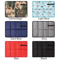 oxford cloth folding camping mat portable outdoor waterproof foam sitting pad beach mat prevent dirty hiking small seat pad