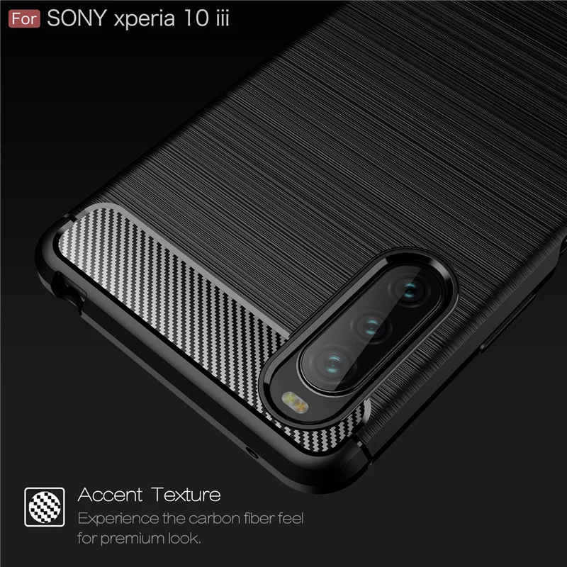 Funda trasera para Sony Xperia 10 III Lite, carcasa suave de TPU para Sony Xperia 10 III Lite-0
