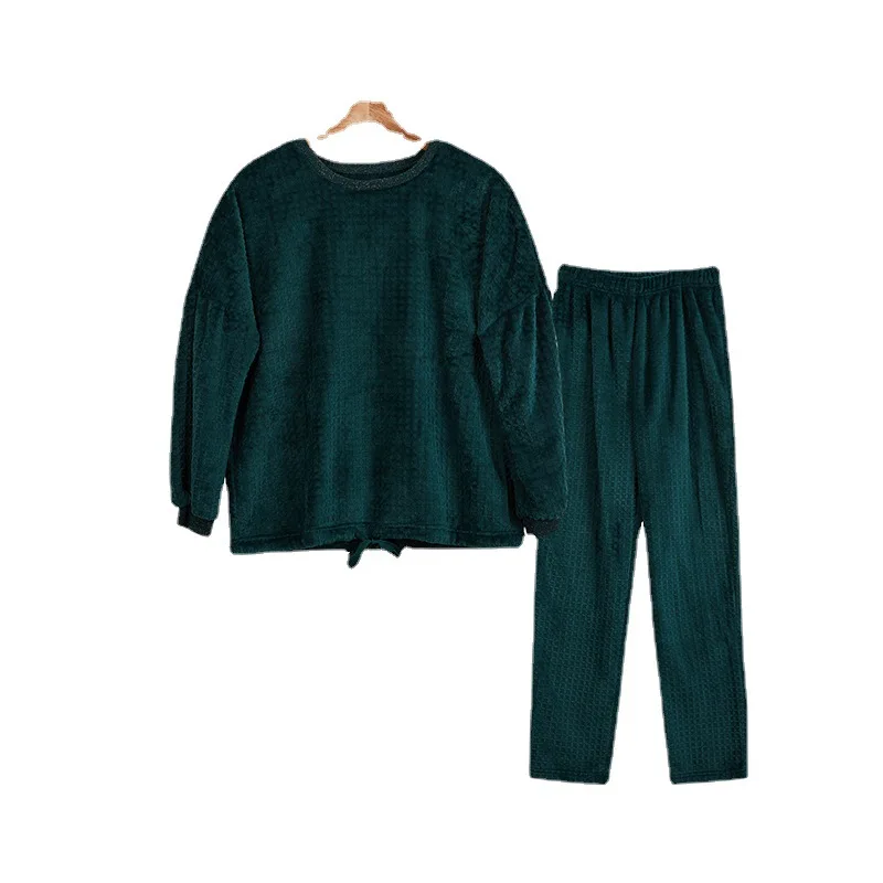 

Новинка Весна-Осень Теплый домашний костюм с длинным рукавом высококачественная и элегантная Коралловая Пижама