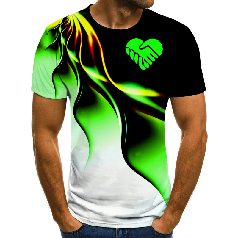 

Футболка Мужская/женская оверсайз с 3d-графическим принтом, модный топ в стиле хип-хоп, подчеркивающий индивидуальность детей, лето 2021