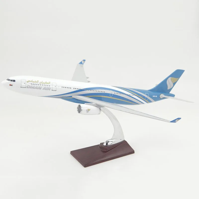 

47CM 1:160 Alloy Airbus A330 Model OMAN AIR Airlines with Base Resin Aircraft Plane Collectible Display Model Toy Collection