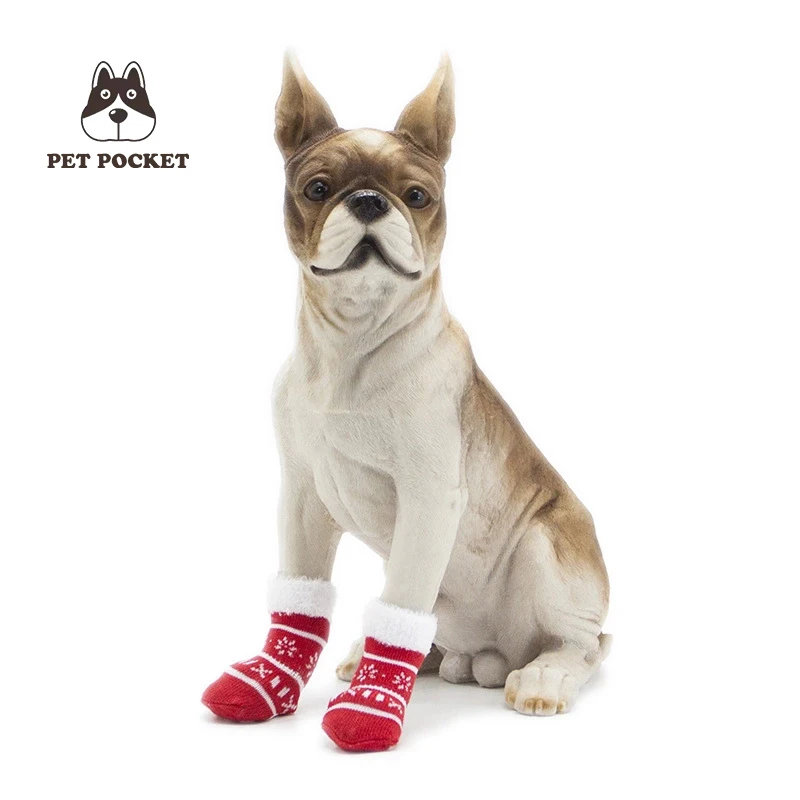 Очень милые рождественские носки для собак и кошек обувь щенков Рождественские