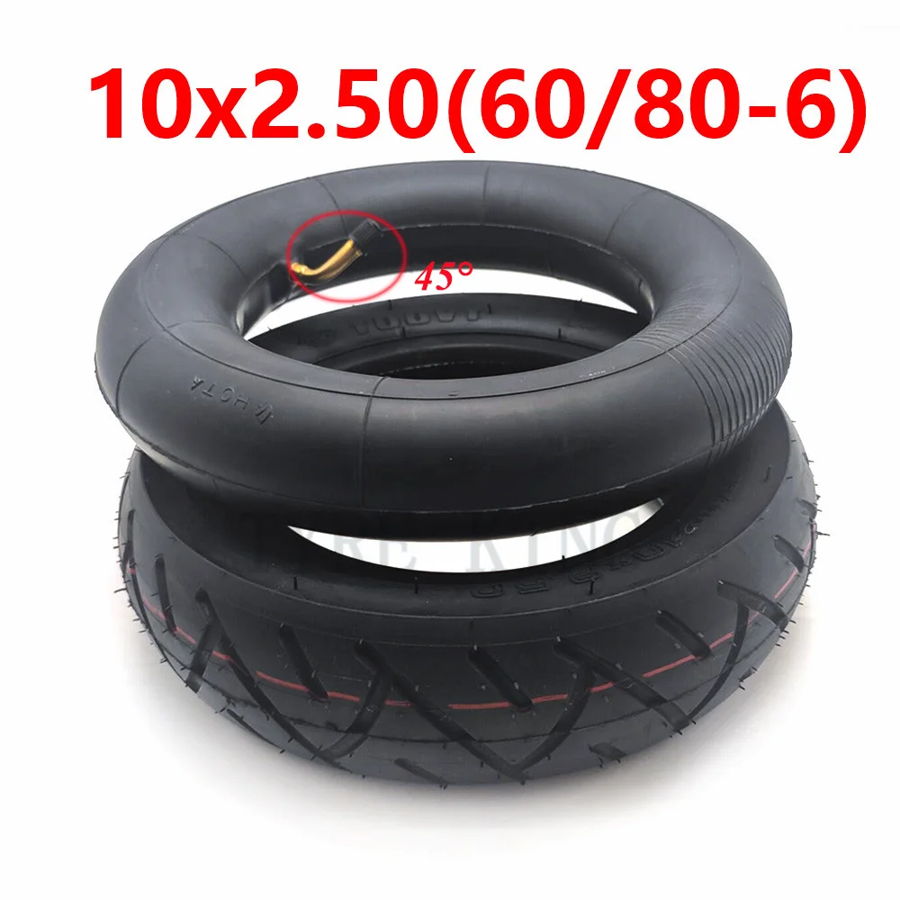

High Quality 10x2.50 Inner Outer Tyre 60/80-6 Tube Tire 10 Inch Pneumatic Wheel Tire for Electric Scooter Accessories