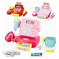 kids pretend play toys mini smart cash register simulation supermarket set montessori intelligence learning game gifts for kids
