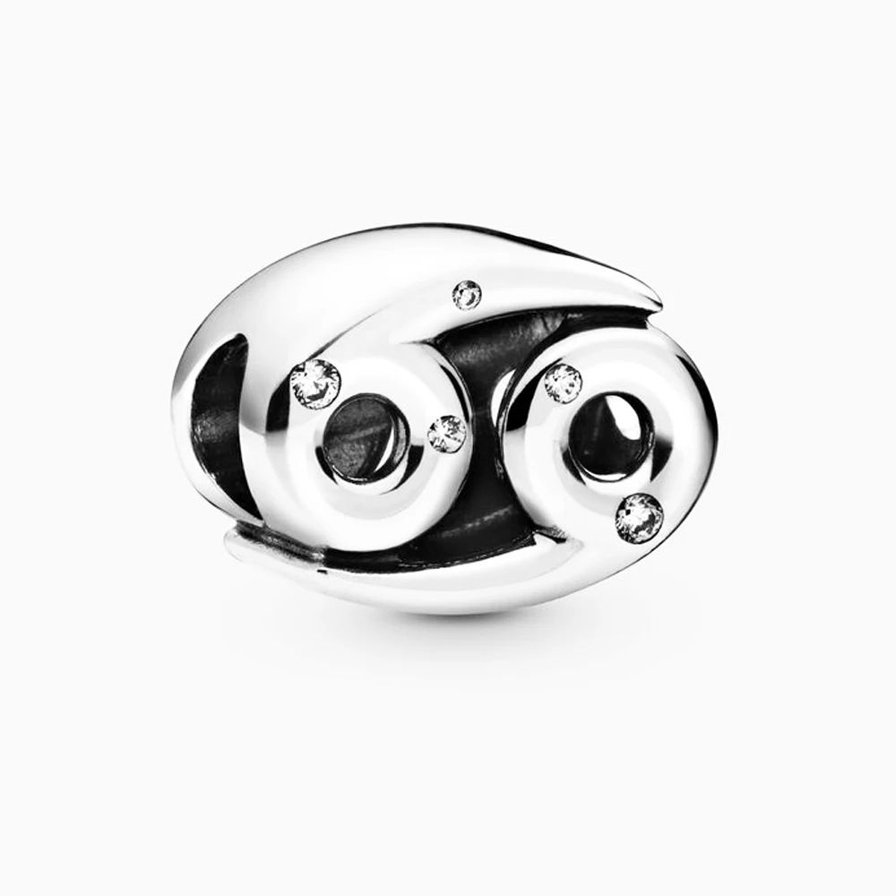 QANDOCCI 925 пробы Серебряные Оригинальные сверкающие очаровательные браслеты