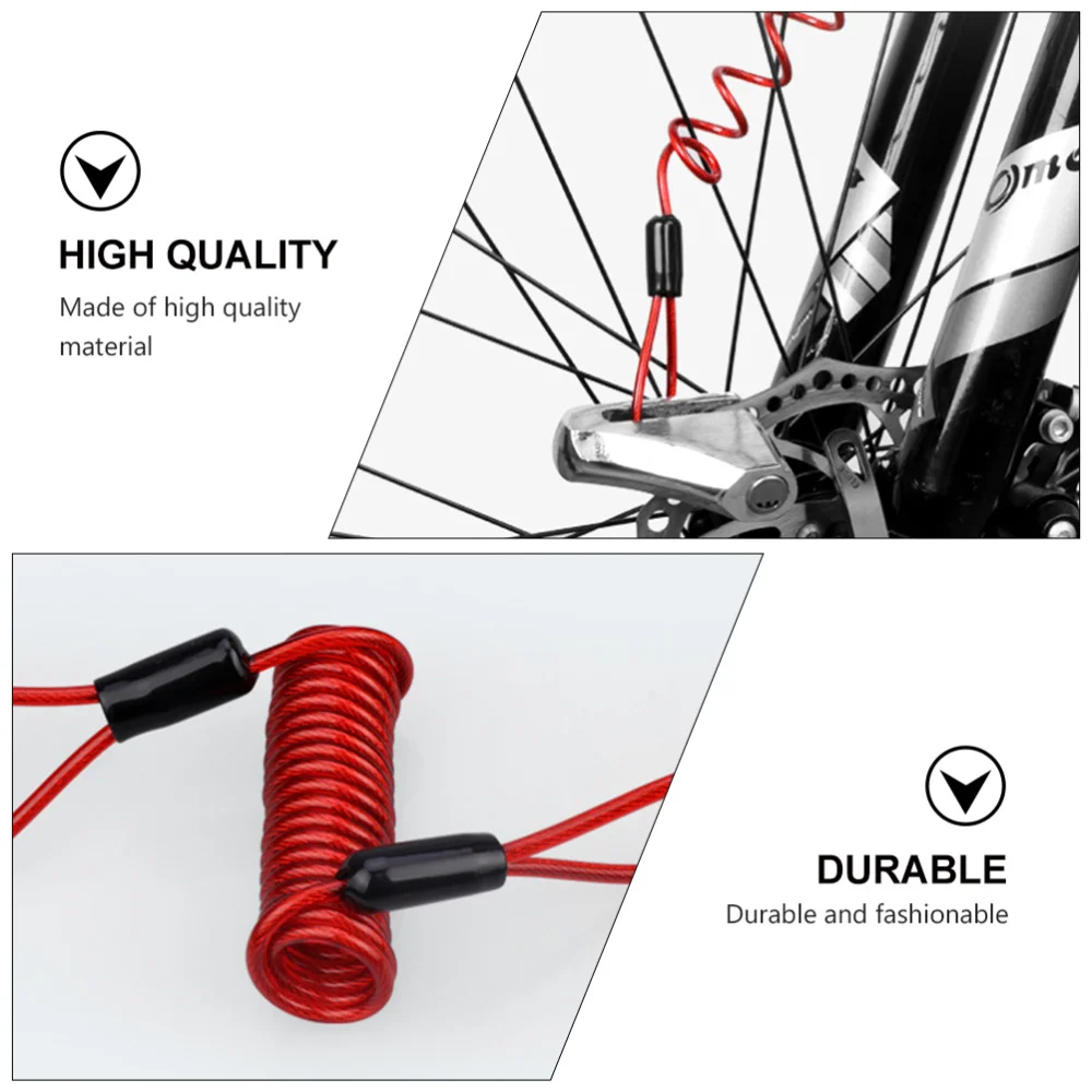 

4Pcs Disc Lock Cable Disc Brake Lock Cable Anti Theft Lock Wire Bike Supplies