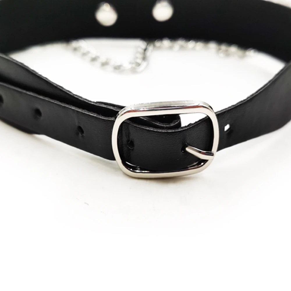 Кожаный шейный ошейник БДСМ бондаж бутик ошейники подчиненная шлюза